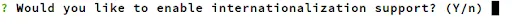 Intertionalize Support